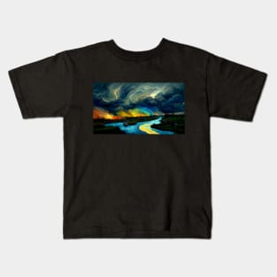 The Sky of Vincent Van Gogh (Day46) Kids T-Shirt